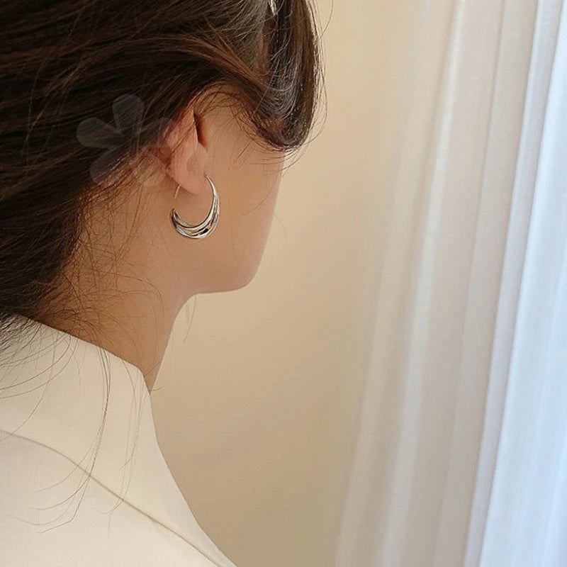 Water Drop Hoop Earrings