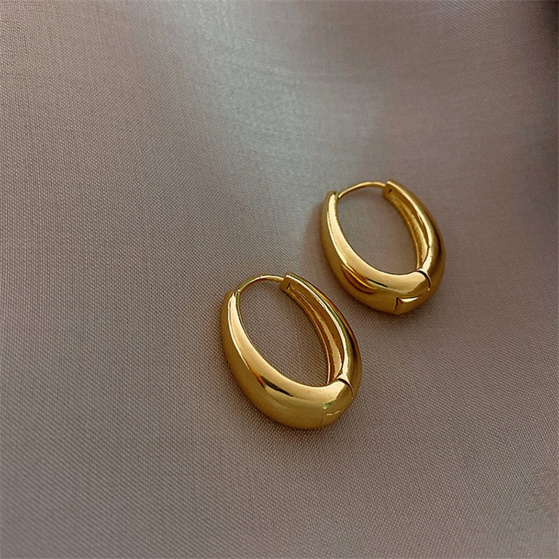 Gold Tear Drop Earrings