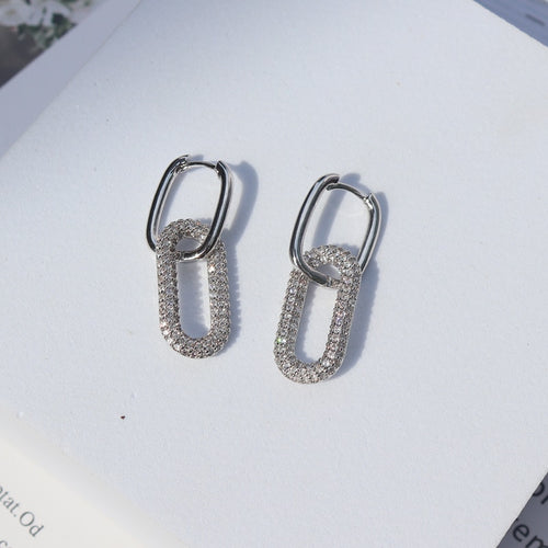 Britany Link with Drop Crystal Pave Earrings - Free with $200 in Gift Cards (until 12/15)